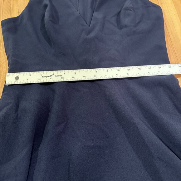 Dress The Population Catalina Navy V-Neck Sleeveless Midi Dress - Picture 11 of 13